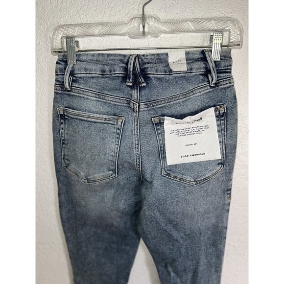 Good American Good Legs Indigo 094 Jeans Size 4/27 $149 NWTS NEW Inseam29” (Y1) - Picture 12 of 12